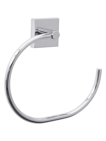 tesa Uchwyt "Ekkro" w kolorze srebrnym na ręcznik - 19,5 x 17,5 x 4,5 cm