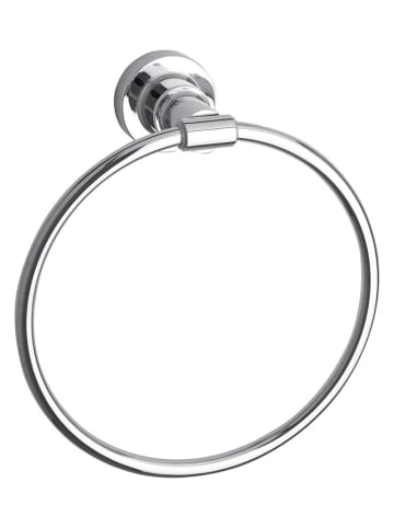 tesa Handdoekring "Luup" zilverkleurig - (B)18,5 x (H)20,5 cm