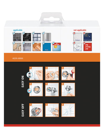 tesa Handdoekring "Luup" zilverkleurig - (B)18,5 x (H)20,5 cm