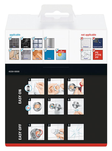 tesa Zahnputzbecher "Loxx" in Silber/ Weiß - (B)13 x (H)9,5 x (T)10 cm