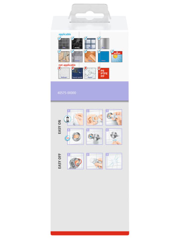 tesa Zeepdispenser "Moon" wit - 200 ml