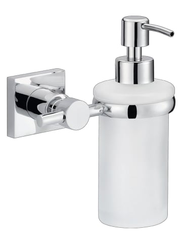 tesa Seifenspender "Hukk" in Weiß - (B)13 x (H)17 x (T)11 cm