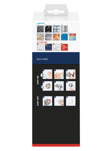 tesa Seifenspender "Hukk" in Weiß - (B)13 x (H)17 x (T)11 cm