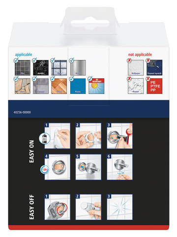 tesa Mydelniczka "Huuk" w kolorze srebrno-białym - 14,5 x 5 x 11,5 cm