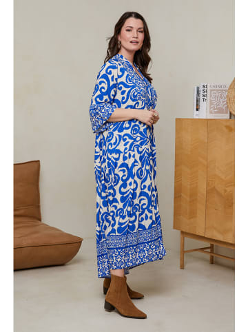 Curvy Lady Jurk blauw