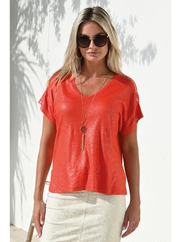 Bleu d'Azur Shirt "Trish" in Orange