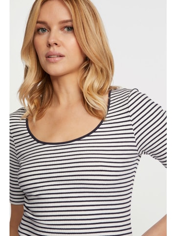 Rich&Royal Koszulka w kolorze granatowo-białym