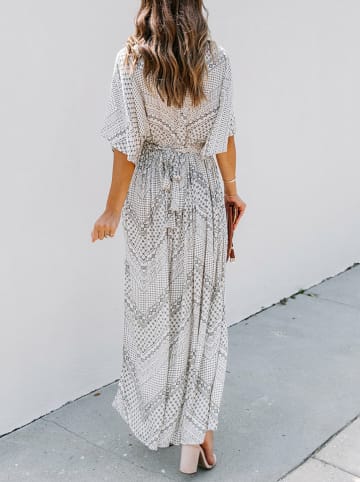 Milan Kiss Kleid in Weiß/ Grau