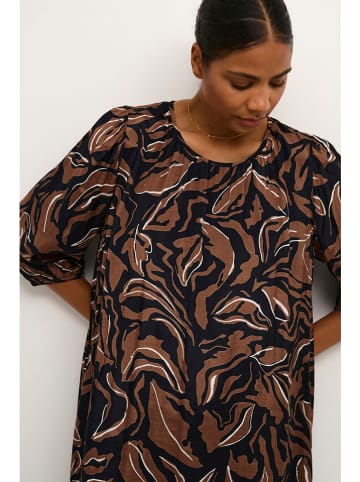 Kaffe Kleid in Braun/ Schwarz
