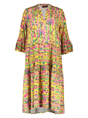 miss goodlife Jurk geel/roze