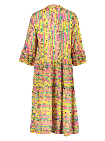 miss goodlife Jurk geel/roze