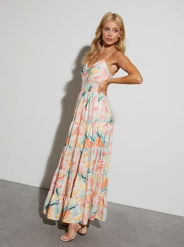 Milan Kiss Kleid in Rosa/ Grün/ Orange