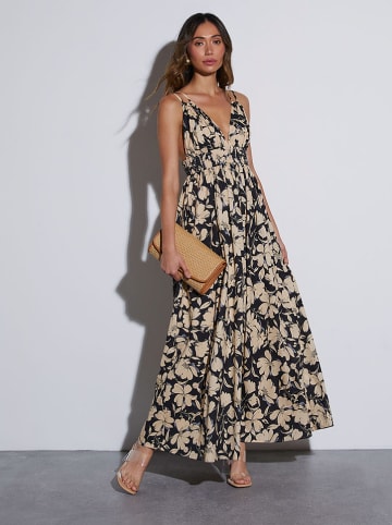 Milan Kiss Sukienka w kolorze czarno-beżowym