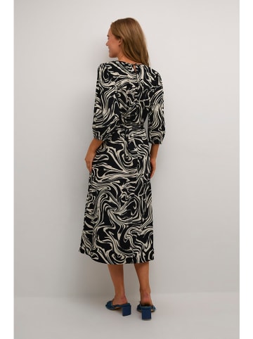 Kaffe Kleid in Schwarz/ Creme