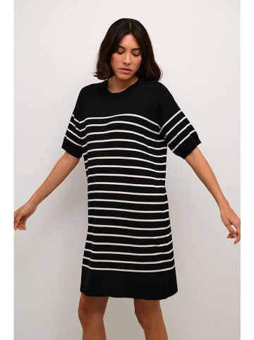 Kaffe Kleid in Schwarz/ Weiß