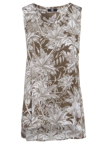 RIANI Top in Khaki/ Weiß