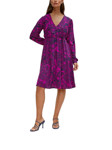 comma Sukienka w kolorze fioletowym ze wzorem