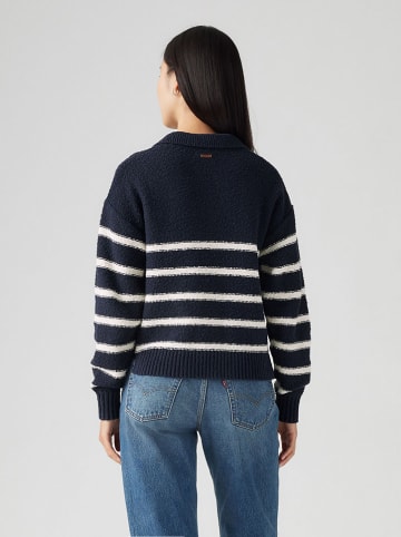 Levi's Pullover in Dunkelblau/ Weiß