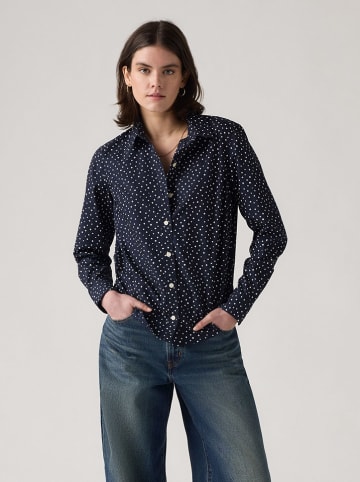 Levi's Bluse in Dunkelblau/ Weiß