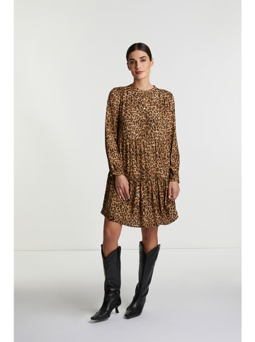 Rich & Royal Jurk bruin/zwart