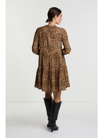 Rich & Royal Jurk bruin/zwart