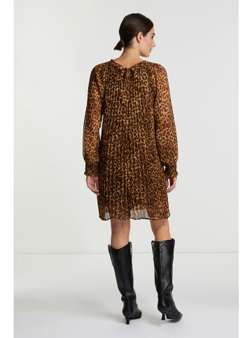 Rich & Royal Kleid in Braun/ Schwarz