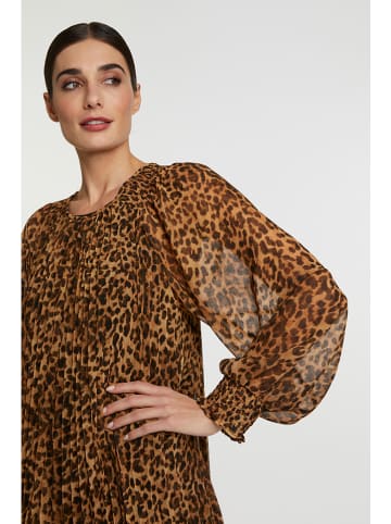 Rich & Royal Jurk bruin/zwart