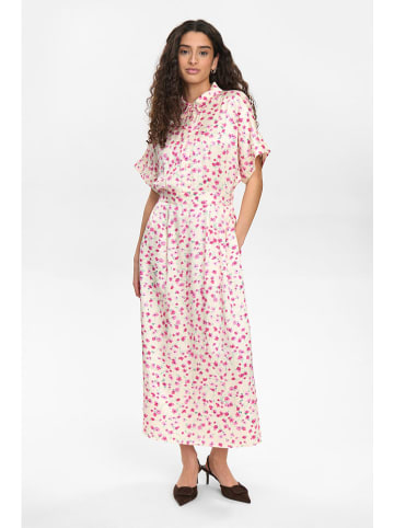 NÜMPH Kleid "Nutwinkle" in Creme/ Rosa