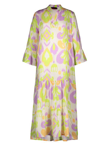 miss goodlife Jurk wit/lichtgroen/lila