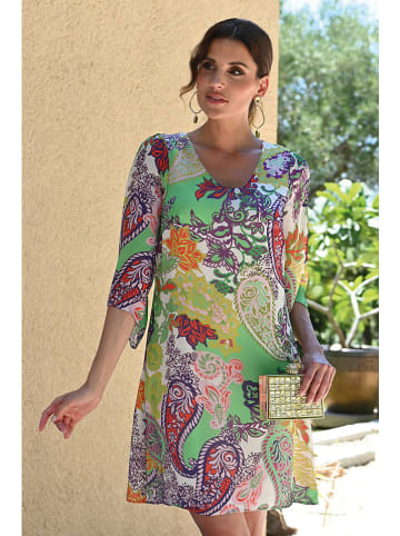 Bleu d'Azur Sukienka "Mansala" ze wzorem