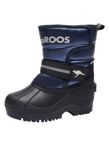 Kangaroos Winterstiefel "Shell" in Schwarz/ Dunkelblau