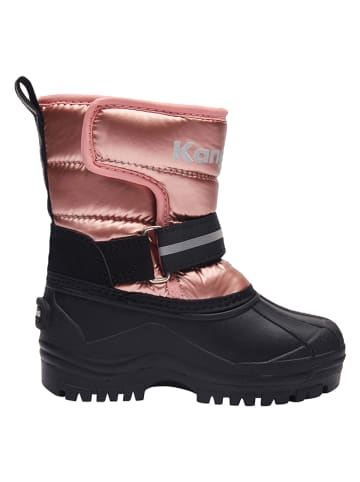 Kangaroos Kozaki zimowe "Shell" w kolorze jasnoróżowo-czarnym