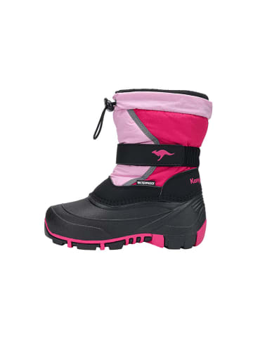 Kangaroos Gummistiefel "Kanga-Bean V" in Schwarz/ Pink