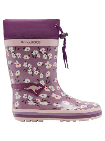 Kangaroos Gummistiefel "K-Rain" in Lila/ Rosa