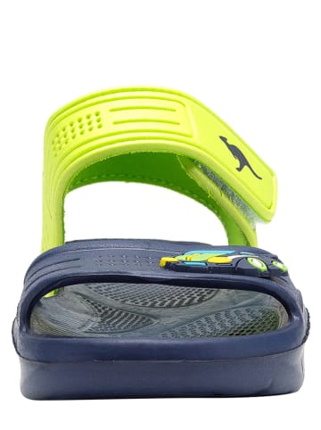 Kangaroos Sandały kąpielowe "KangaSwim II" w kolorze granatowo-zielonym