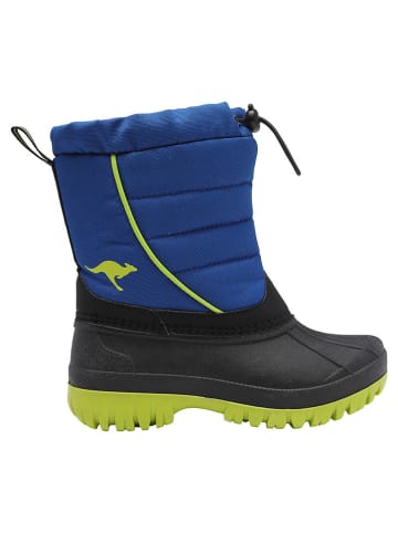Kangaroos Winterstiefel "K-Ben" in Dunkelblau/ Schwarz/ Grün