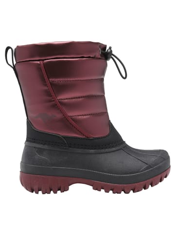Kangaroos Winterstiefel "K-Ben" in Dunkelrot/ Schwarz