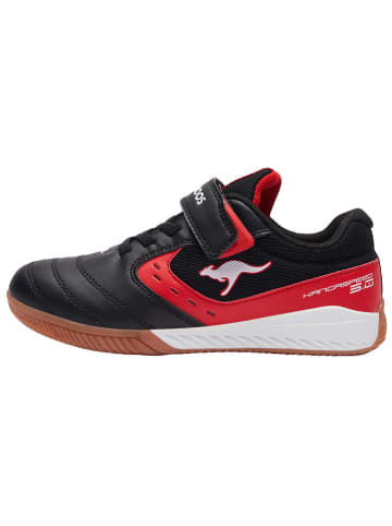 Kangaroos Sneakers "Indoor" in Schwarz/ Rot
