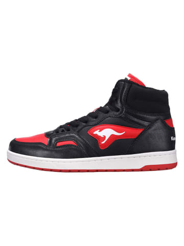 Kangaroos Sneakers "K-Slam Point Mid" in Schwarz/ Rot
