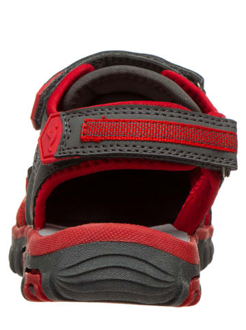 KangaROOS Originals Półsandały "Osato" w kolorze szaro-czerwonym