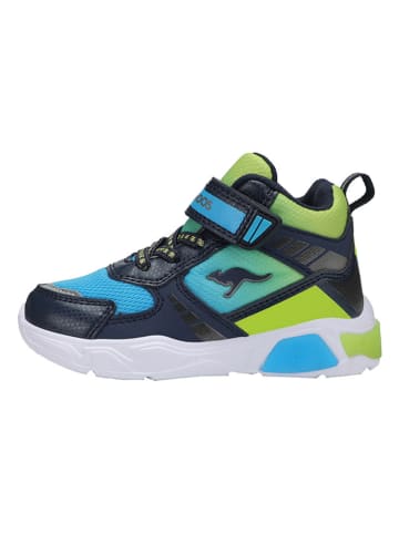 Kangaroos Sneakers "K-SLB Clave Mid EV" in Blau/ Grün