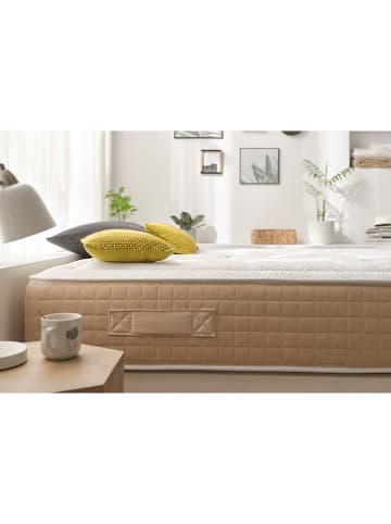 Moonia Federkern-Matratze "Hexaflex" in Weiß/ Beige