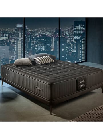 Moonia Matras "Black Spring" antraciet - (B)200 x (H)30 x (D)200 cm