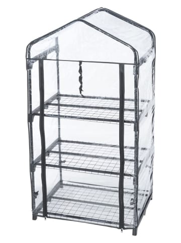 4Living Moestuinkas zwart/transparant - (B)68 x (H)130 x (D)48 cm