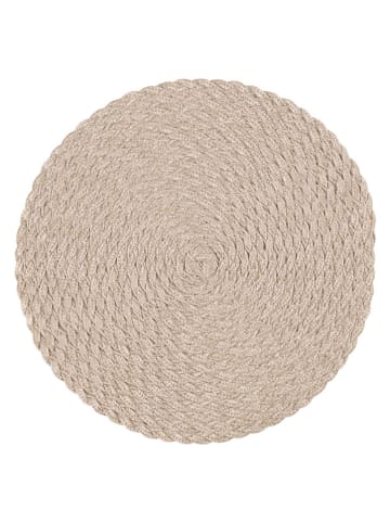 4Living Tischset "Letti" in Beige - Ø 38 cm