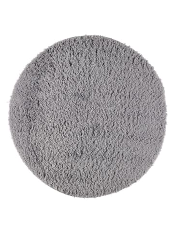 4Living Badematte "Solid" in Grau - Ø 70 cm