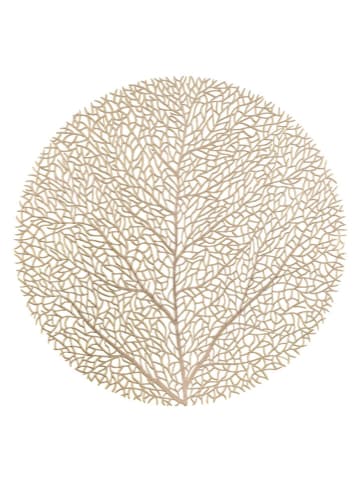 4Living Podkładka stołowa "Tree" w kolorze złotym - Ø 38 cm