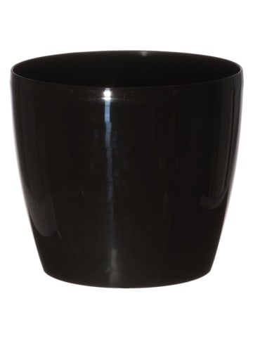 4Living Blumentopf "Magnolia" in Schwarz - (H)16 x Ø 18 cm