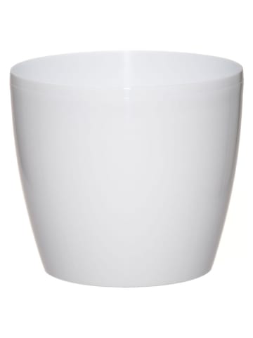 4Living Blumentopf "Magnolia" in Weiß - (H)16 x Ø 18 cm