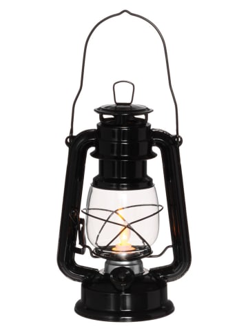 4Living Ledlantaarn "Hurricane " zwart - (B)16 x (H)24,5 x (D)11,5 cm